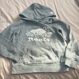 Roots Gray Hoodie girls large